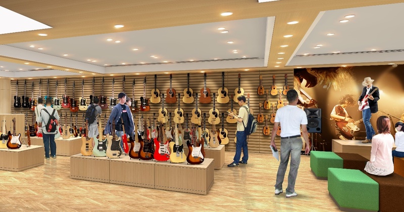 【山野楽器 銀座本店】ギター専門フロア『Ginza Guitar Garden』が10月17日(木)グランドオープン