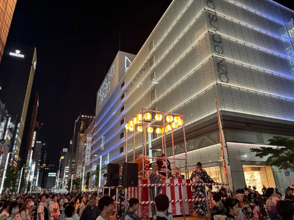 【2025 ゆかたで銀ぶら】銀座通りで大銀座盆踊り&銀座銘店屋台 開催!