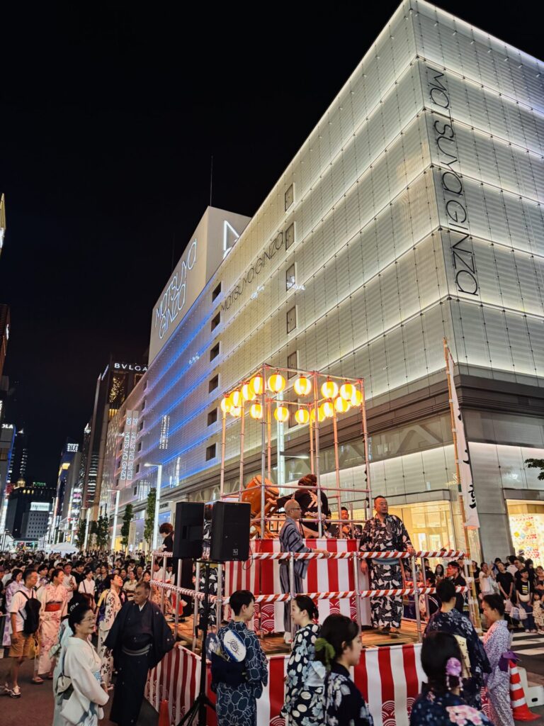 【2025 ゆかたで銀ぶら】銀座通りで大銀座盆踊り＆銀座銘店屋台 開催！
