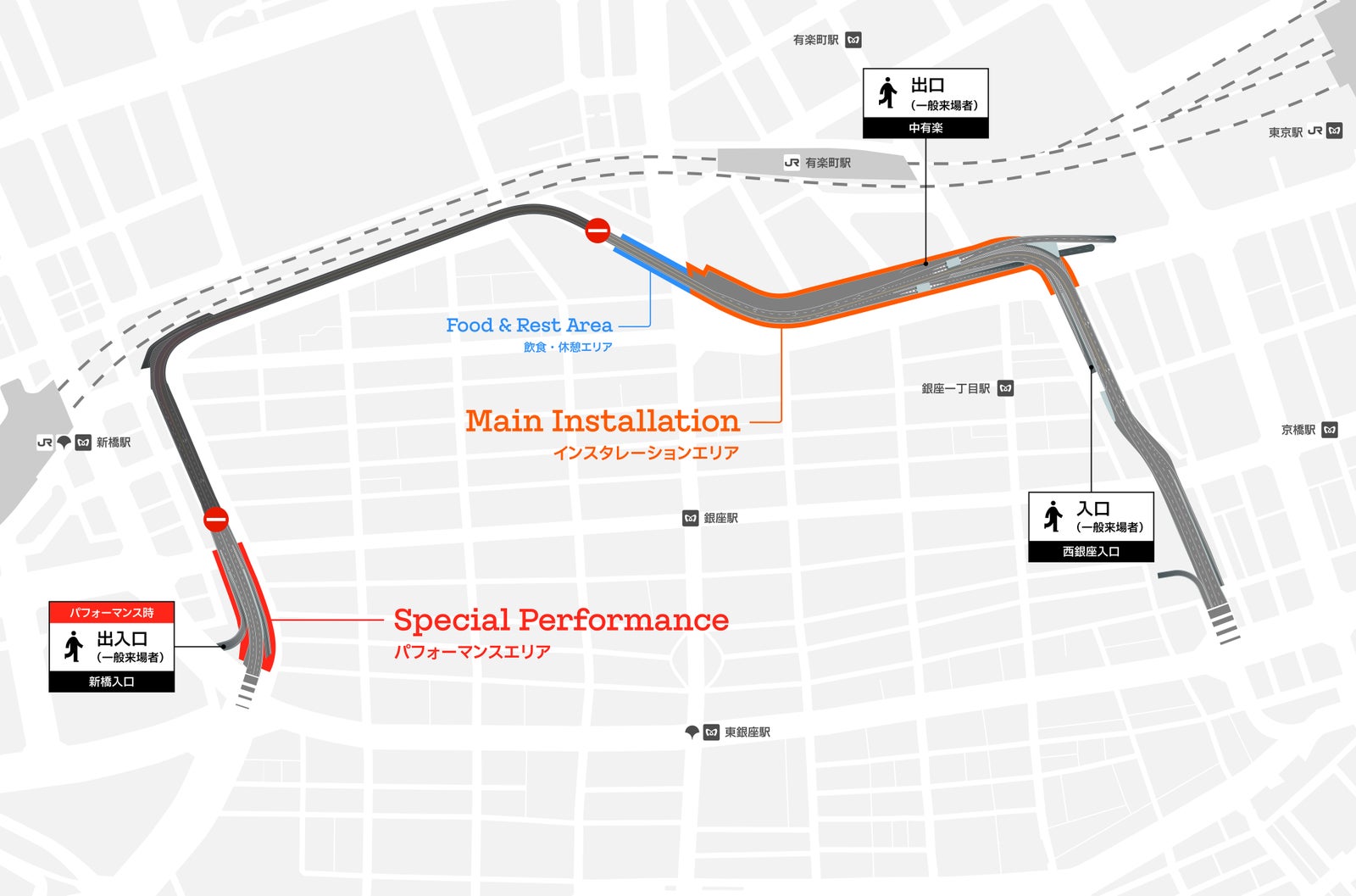 Roof Park Art Fes 2026の会場マップ